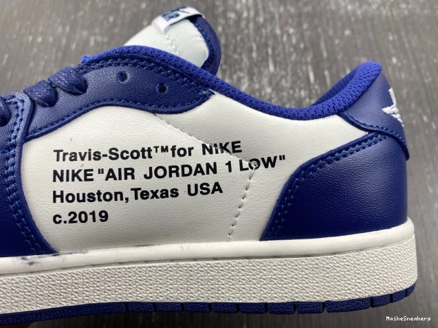 MaikeSneakers SCOTT X TRAVIS X CUSTOM AIR DM7890-101 JORDAN 1 OFF-WHITE 0816